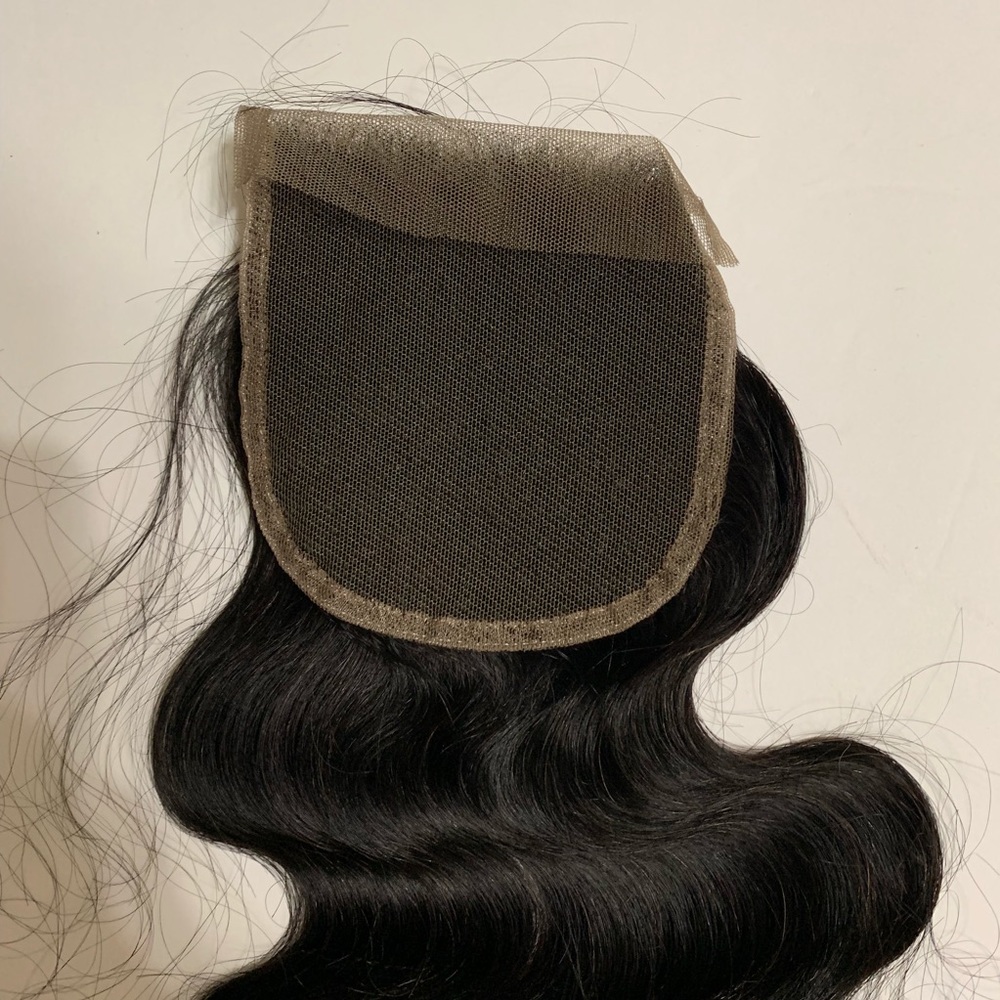 100% Human 4x4 Body wave Lace Closure New  [HE-15] - Picture 5 of 6